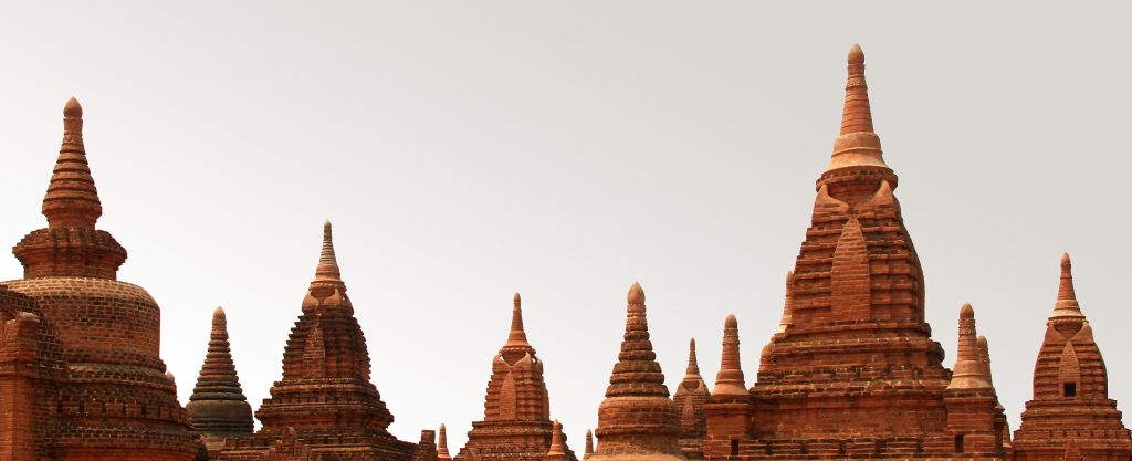  Myanmar - Spires at Bagan.